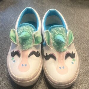Vans Kids Unicorn Sneakers - White and Mint